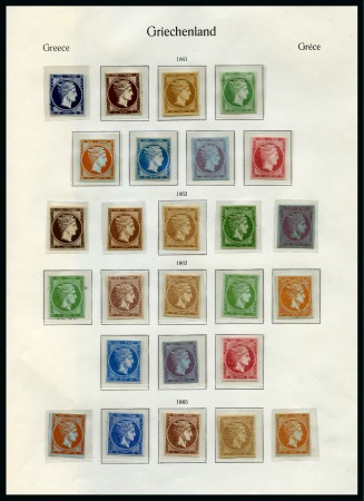 1861-1940 mainly mint collection on album pages showing