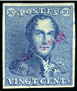 Stamp of Belgium » Belgique. 1849 Epaulettes - Réimpressions Réimpressions de 1895 des 10 et 20 cent. Epaulettes