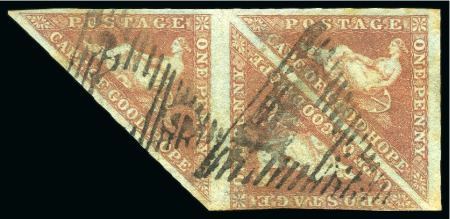 Stamp of South Africa » Cape of Good Hope The Cape Triangulars 1853-1864 An outstanding old-time ollection of these famous stamps