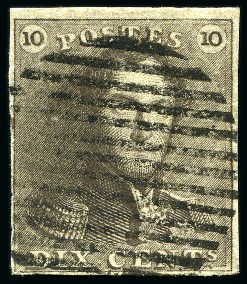 Stamp of Belgium » Belgique. 1849 Epaulettes - Émission COB N 1 et 2, 10 et 20 cent. Epaulettes, 11 timbres