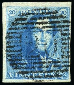 Stamp of Belgium » Belgique. 1849 Epaulettes - Émission COB N 1 (X11) et 2 (X18), 10 et 20 cent.  Epaulettes