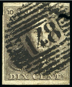 Stamp of Belgium » Belgique. 1849 Epaulettes - Émission Oblitérations de perceptions ouvertes après le 9