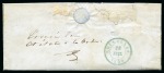 Stamp of Belgium » Belgique. 1849 Epaulettes - Émission N 1, 10 cent. brun   annulé P89 sur lettre de NIVELLES/27/JUIL./1849