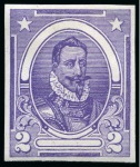 Stamp of Ireland » Essays & Proofs (E1-E167) Valdivia complete set of all ten colours in imperforate