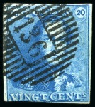 Stamp of Belgium » Belgique. 1849 Epaulettes - Émission N 1 très bien margé et 2 ( 3 belles marges), 10 et