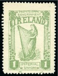 Stamp of Ireland » Forerunners (L1-L45) 1912 Imperial Union (1d) yellow-green and (1d) dull