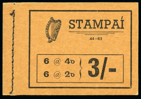 Stamp of Ireland » Booklets 1962 3s booklet, serial number 44-63, very fine and