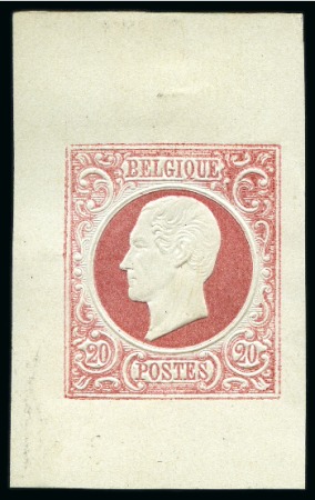 Stamp of Belgium » Belgique. Léopold 1er - Nouveau Type - La Genèse Ensemble de 156 réimpressions du tirage du coin ,