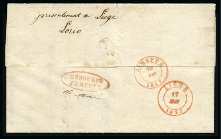 Stamp of Belgium » Belgique. Histoire Postale Ensemble de 14 lettres de Jemeppe dont 12 avec boîtes