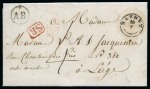 Stamp of Belgium » Belgique. Histoire Postale Ensemble de39 lettres avec Type 18 de la province de