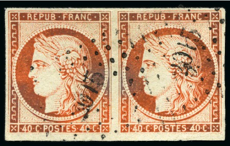 1849-1945, Sélection de timbres et lettres intéressantes dont Yv. 5 en paire, 15 