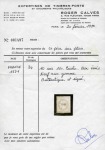 Stamp of France NON EMIS 10 sur 10c bistre, TB, rare, signé et cert.