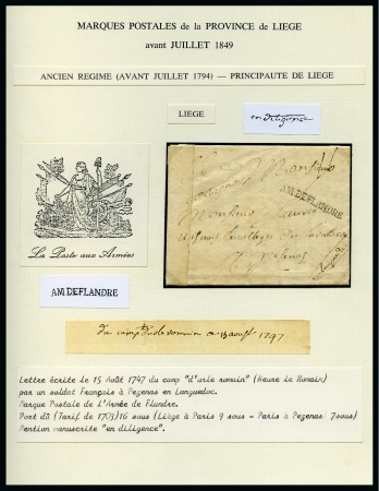 Stamp of Belgium » Belgique. Histoire Postale Ensemble de 33  lettres de Tongres, Clermomt, Wandre,