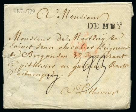 Stamp of Belgium » Belgique. Histoire Postale Ensemble de 53  lettres de Huy avec boîtes rurales,