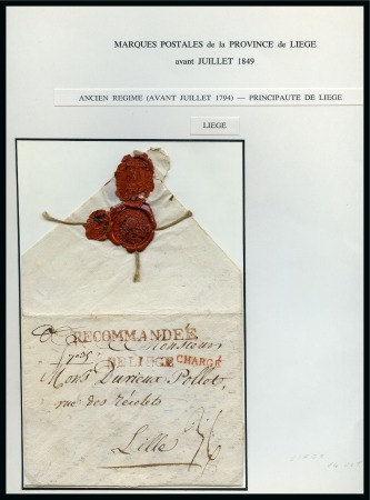 Stamp of Belgium » Belgique. Histoire Postale Collection de préphilatélie de Liège  : 8 albums