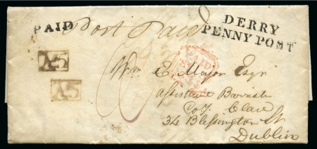 1818-57, Collection of 57 items showing a range of postmarks