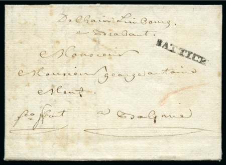 1759-1813 Ensemble de 18 lettres de BATTISE et LOUVAIN,
