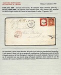 Stamp of Italian States » Tuscany 1862 Mixed Franking with Sardinia to London1860 