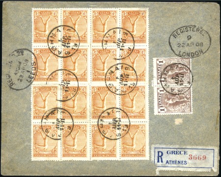 1908 (Apr 5) Commercial envelope sent registered t