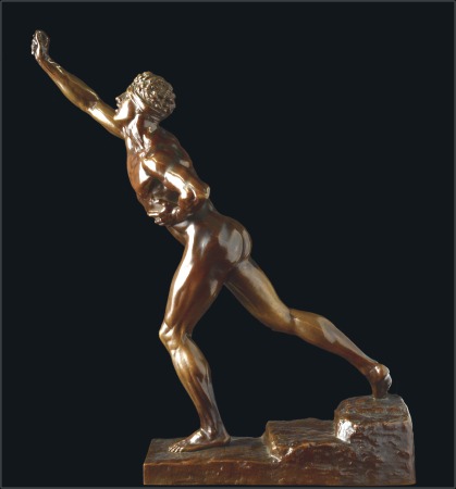 1936 Nenikhkamen, bronze sculpture of the Messenger of Marathon