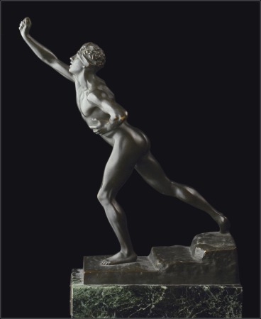 Statues: 1936 Nenikhkamen, bronze sculpture of the Messenger of Marathon