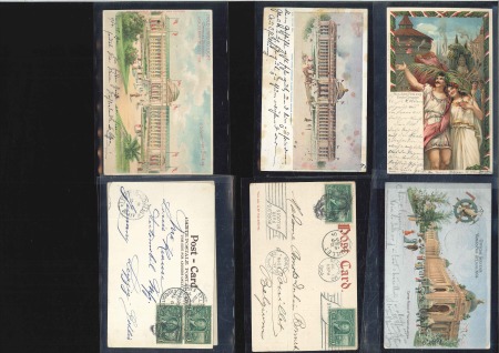 1904 St. Louis World's Fair, group of 6 picture po