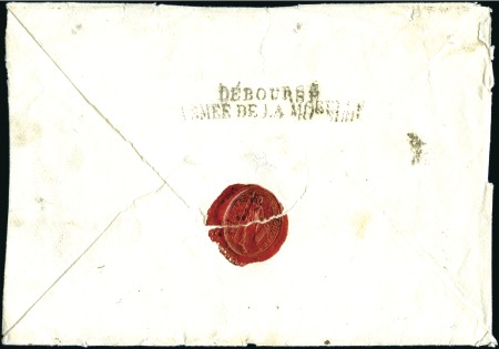 1797-1800, Groupe de 4 lettres avec MP d'armée don