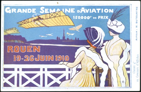 1910 (Juin 19-26) Semaine d'Aviation Rouen 6 Carte