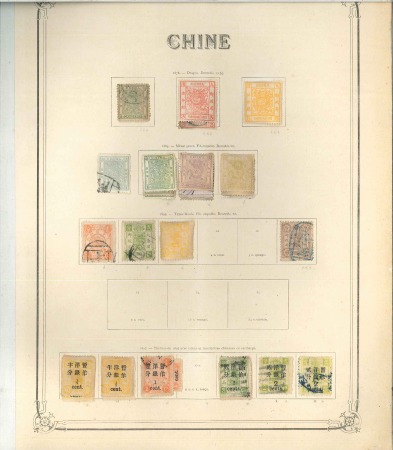 Stamp of China 1878-1930, Old-time mint & used collection on Yver