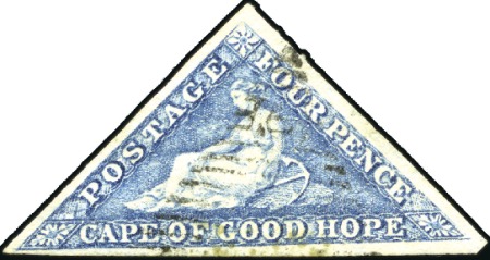 1863-64 4d Steel-Blue with fine to large margins, 