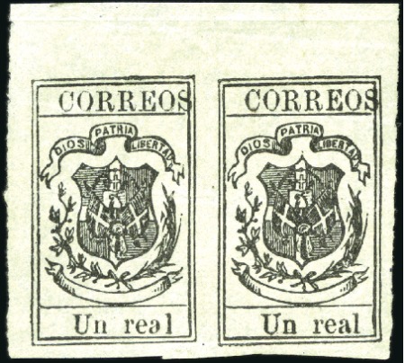 Stamp of Dominican Republic The Unique Pair & An Important Discovery

1866 1