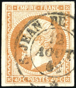 Stamp of France » Savoie 1860 Deux timbres Empire : càd sarde S. JEAN DE MA