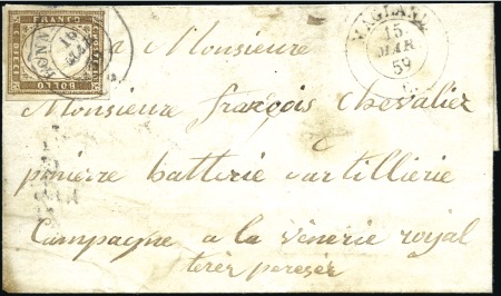 Stamp of France » Savoie MAGLAND Lettre en rare TARIF MILITAIRE pour un sol