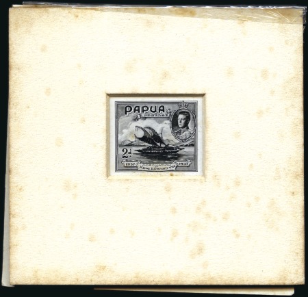 1936 Coronation stamp-sized photographic essay of 
