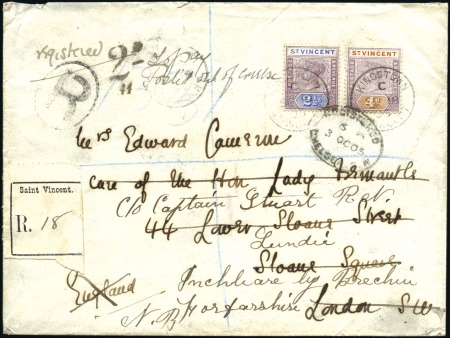 1903 (Sep 18) Envelope sent registered from Kingst