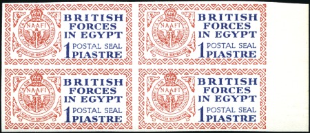 Stamp of Egypt » Egypt British Military Post 1932 British Forces in Egypt 1p Post Seal imperfor