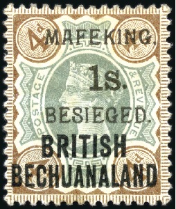 1900 1s on 4d mint hinge remnant, fine (SG £1'600)