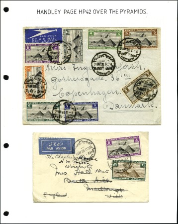 Stamp of Egypt 1933 Airmail collection showing specialized study 