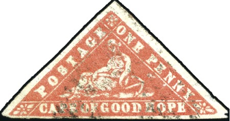 1861 "Woodblock" 1d vermilion, fine to large margi