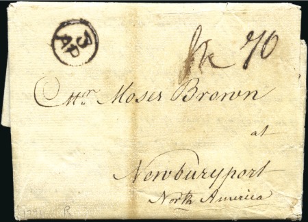 Stamp of Russia » Ship Mail » Ship Mail to and from America 1795 Entire written from St Petersburg on November