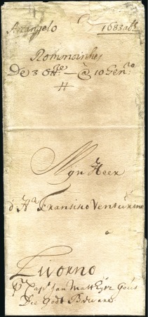 Stamp of Russia » Ship Mail » Ship Mail in the Arctic and Northern Russia - Sea Mail 1683 (Oct 3) Folded letter from a Dutch trader at 