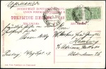 RIVER OB: 1909 Vieecard posted stampless to Revel 