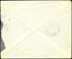 1915 Envelope sent to Yuriev with 10k tied by "3rd