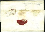 Stamp of Russia » Ship Mail » Ship Mail in the Black Sea 1840 Wrapper to Constantinople with double-oval fr