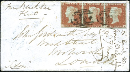 1855 CRIMEA: 1855 Envelope with contents datelined