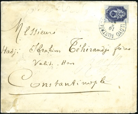 1897 Envelope from the French Companie des Message