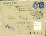 Stamp of Russia » Ship Mail » Ship Mail in the Black Sea 1901 Commercial envelope sent registered to France