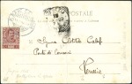 1903 Viewcard of Shanghai with central crease addr