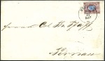 1867-75, Group of three covers from Riga, cancelle