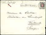1879 Envelope to Sweden, endorsed in Swedish "with